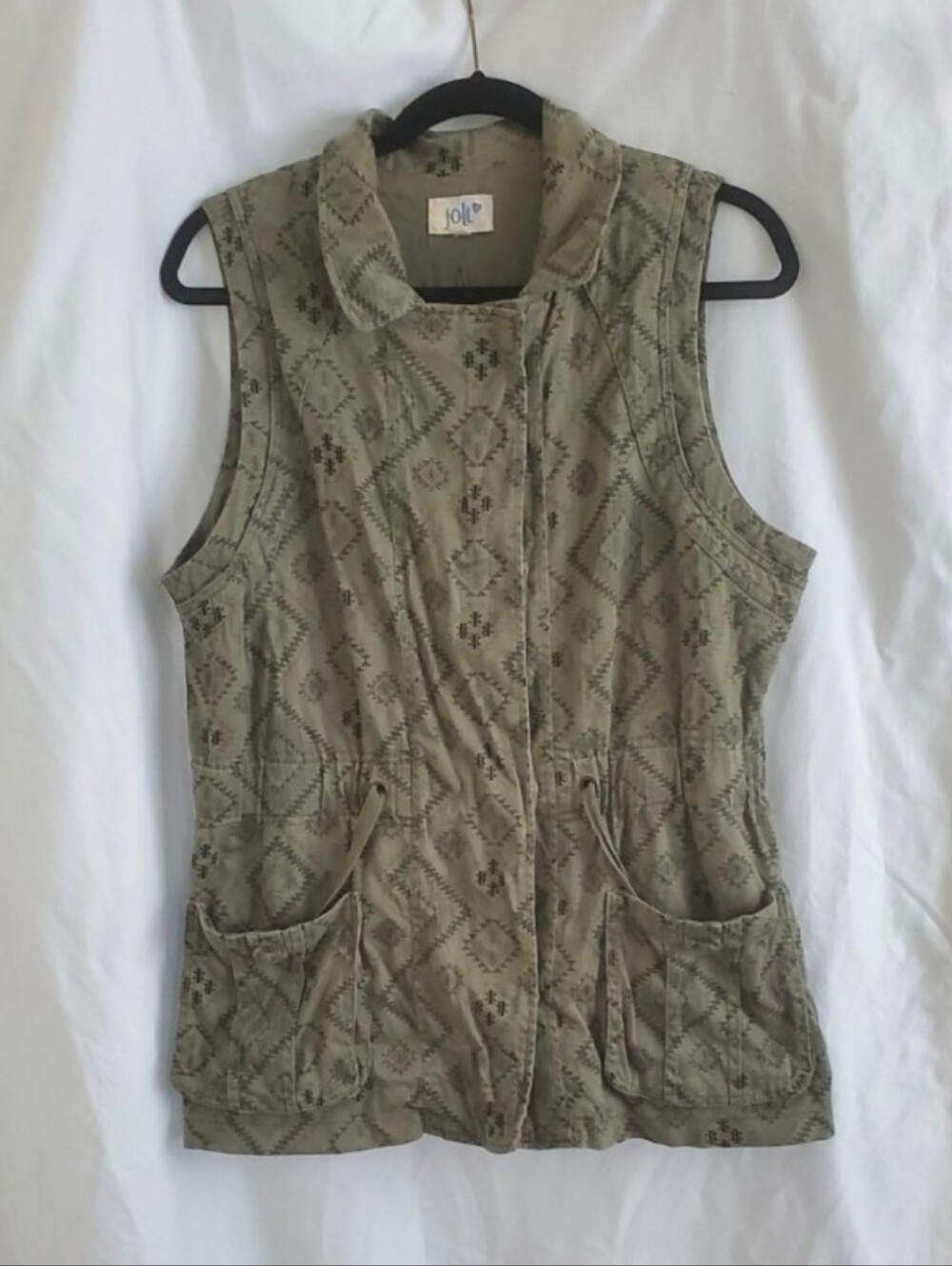 Green Vest Jolt Brand Top Size Large Women's Vest Size L Women's Clothing y2k - Picture 9 of 12
